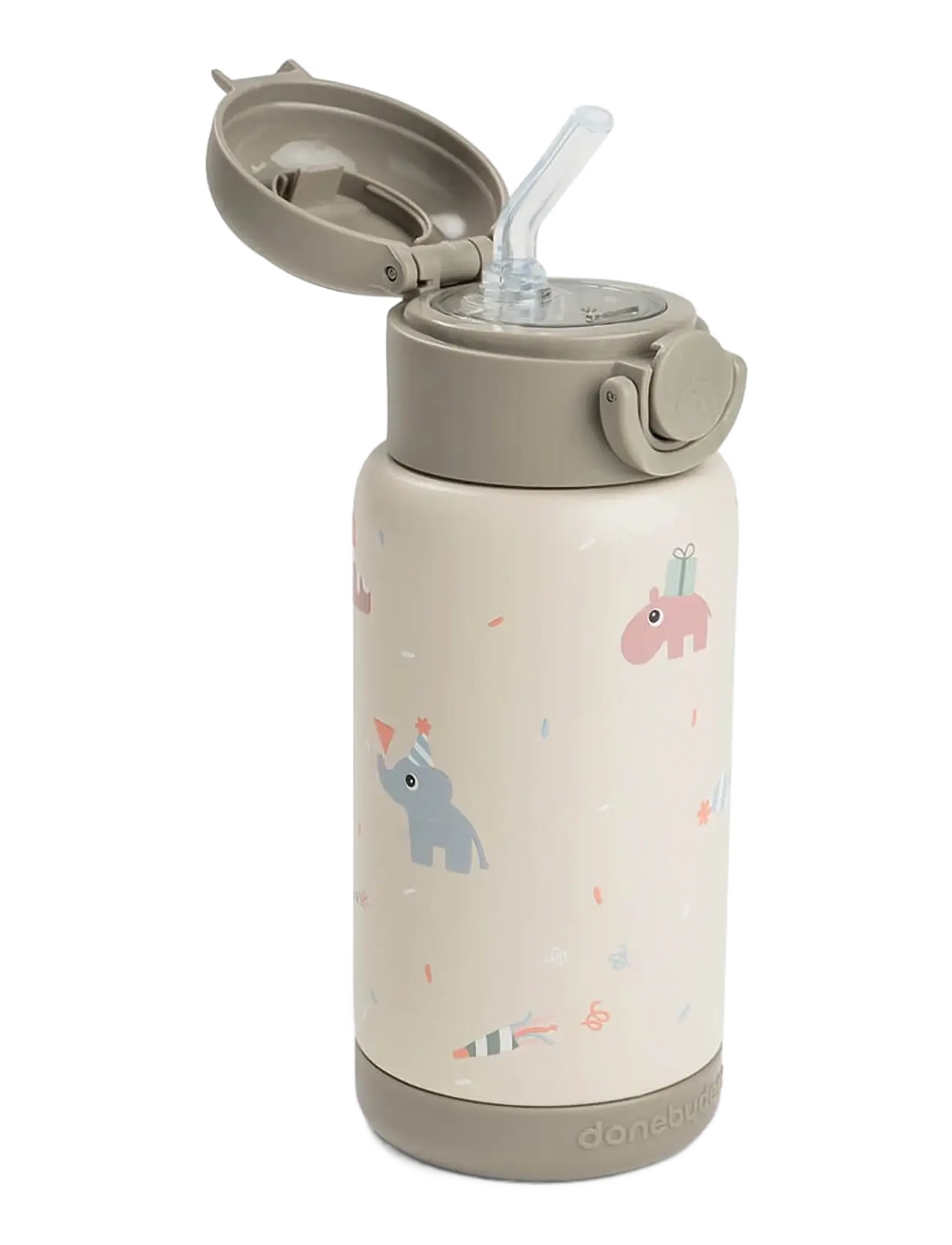 Done by Deer - Insulated straw bottle Celebration Sand 340 ml - mazuļu krūzītes - sand - 2