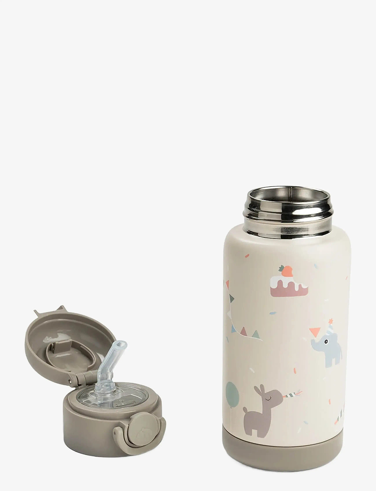 Done by Deer - Insulated straw bottle Celebration Sand 340 ml - gėrimo puodukai vaikams - sand - 3