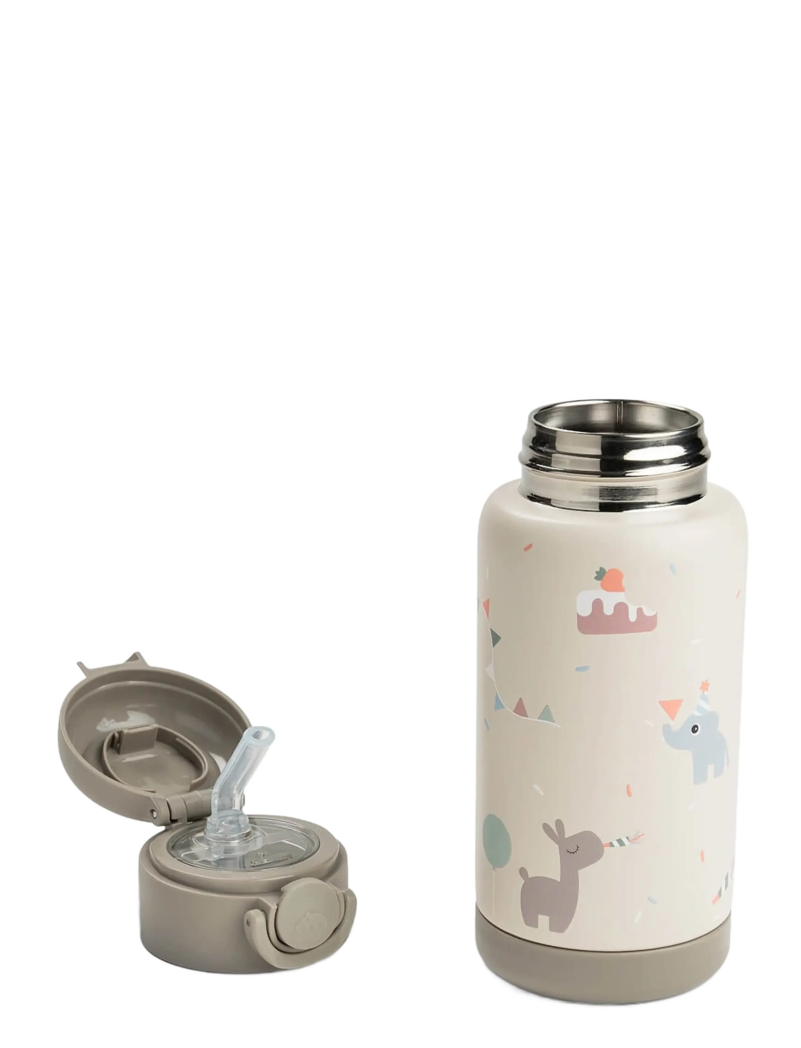 Done by Deer - Insulated straw bottle Celebration Sand 340 ml - mazuļu krūzītes - sand - 3