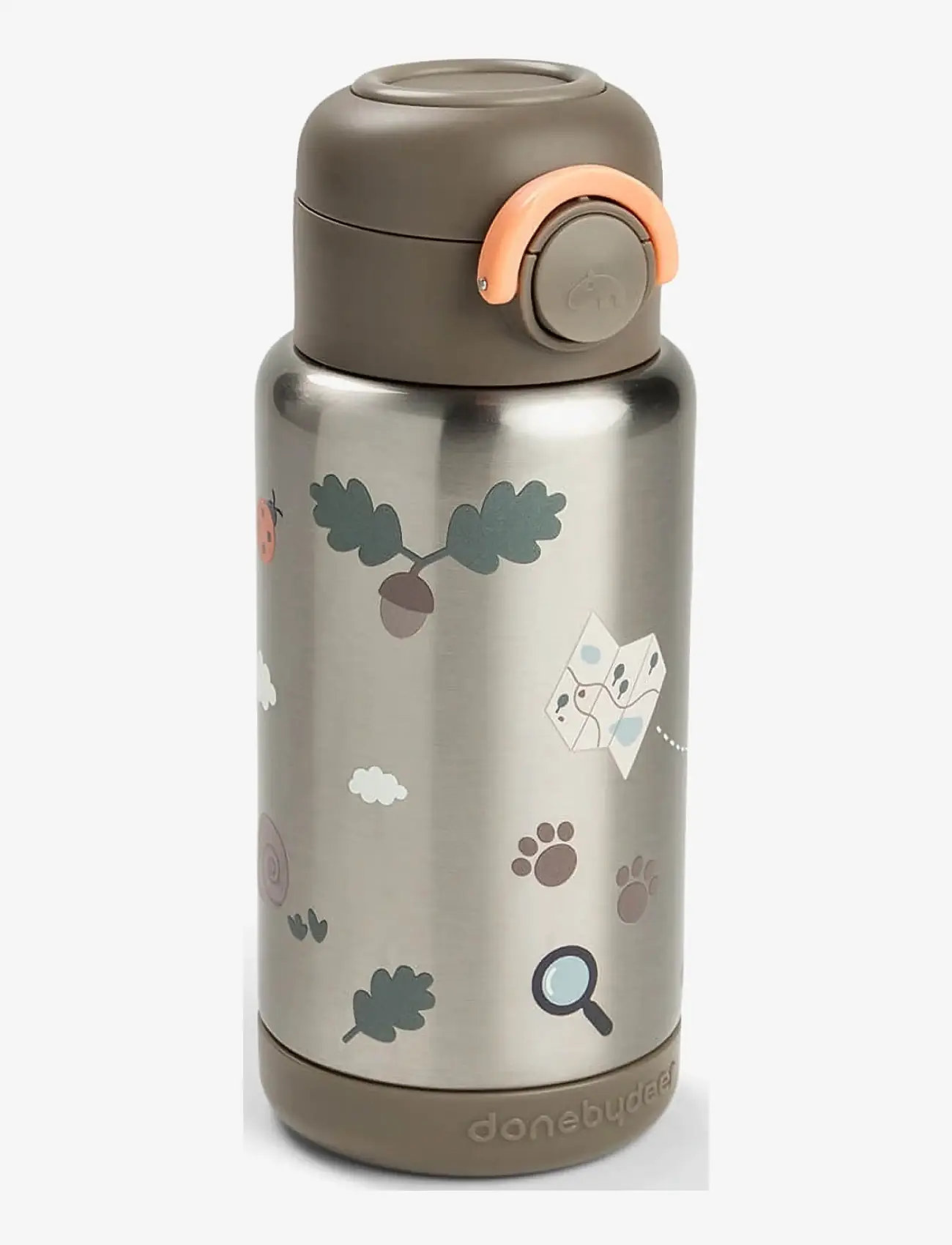 Done by Deer - Insulated straw bottle Tiny trails Sand 340 ml - sippy cups - sand - 1