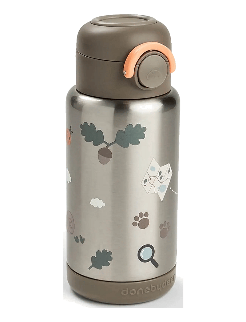 Done by Deer - Insulated straw bottle Tiny trails Sand 340 ml - sippy cups - sand - 1