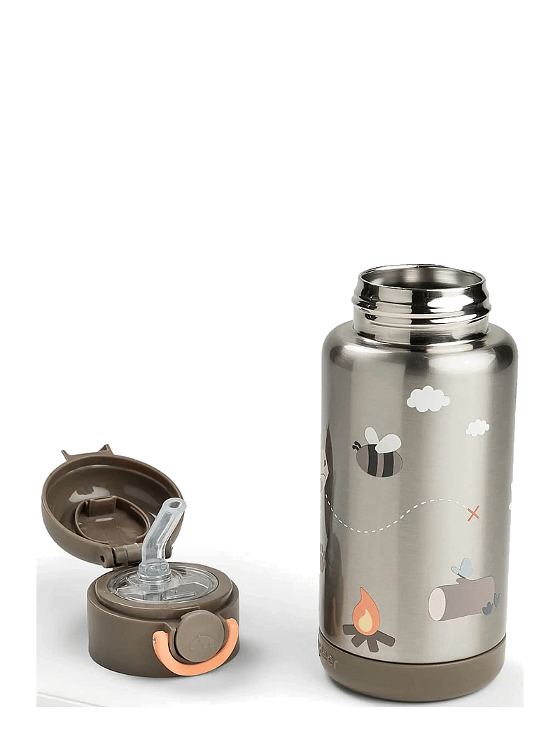 Done by Deer - Insulated straw bottle Tiny trails Sand 340 ml - sippy cups - sand - 3