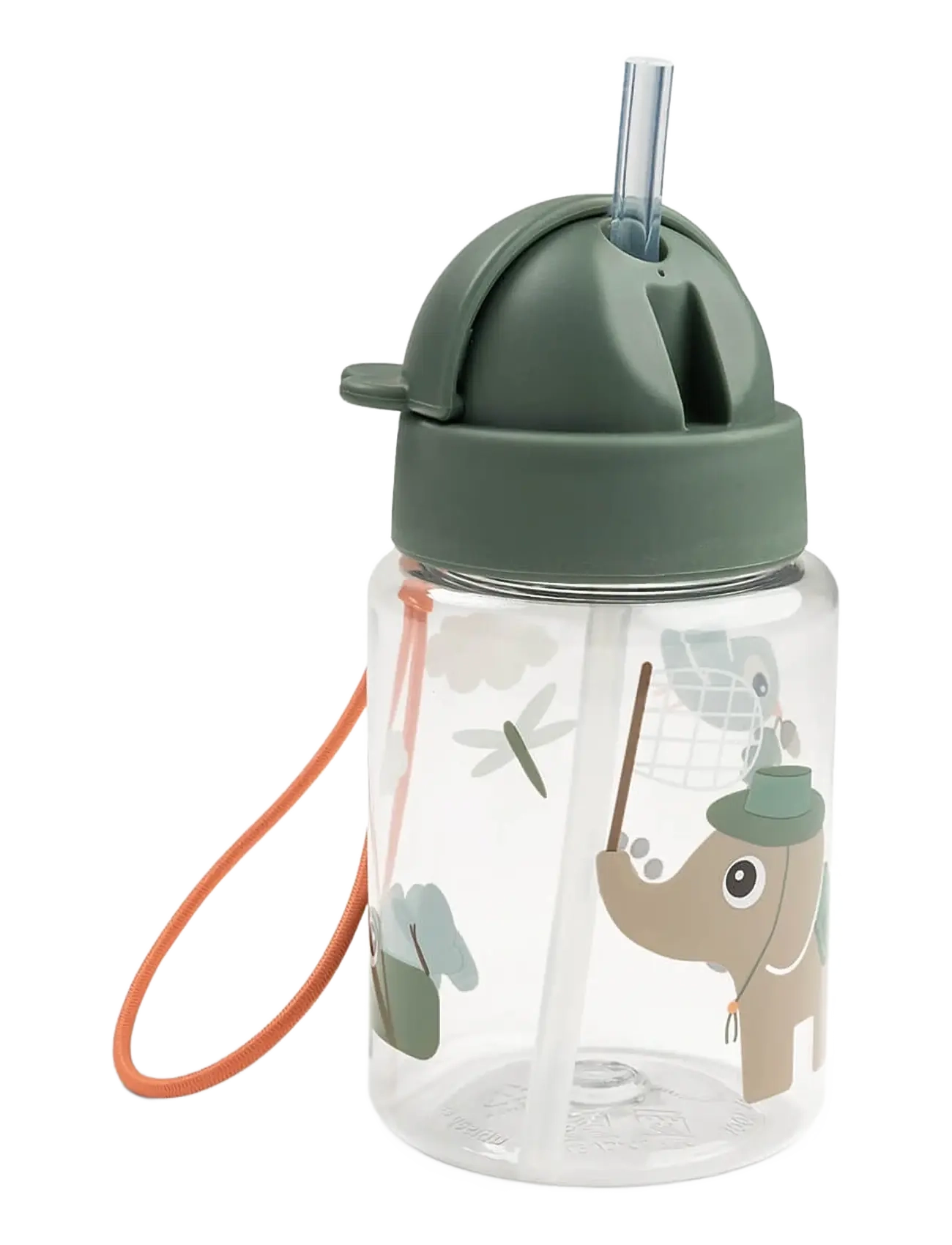 Done by Deer Straw bottle Tiny trails Green 280 ml - Kids home - GREEN / green