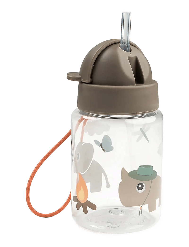 Done by Deer - Straw bottle Tiny trails Sand 280 ml - sippy cups - sand - 1
