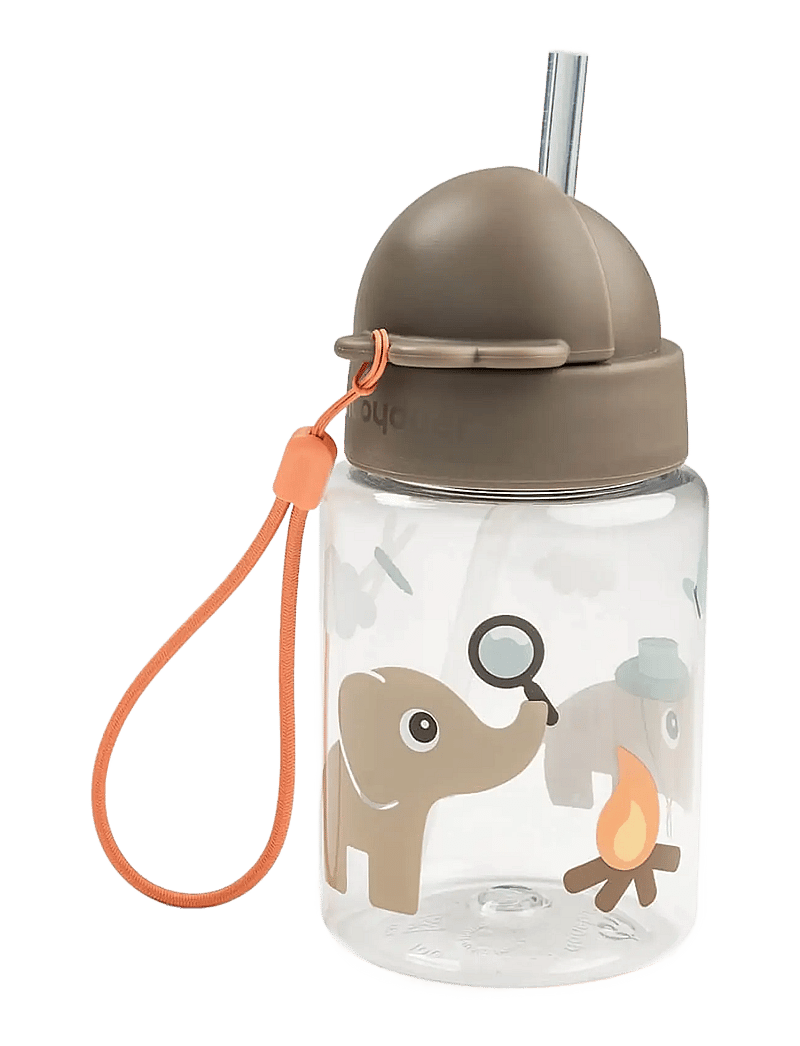 Done by Deer - Straw bottle Tiny trails Sand 280 ml - sippy cups - sand - 3