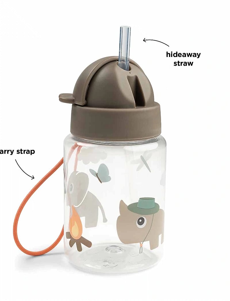 Done by Deer - Straw bottle Tiny trails Sand 280 ml - sippy cups - sand - 5