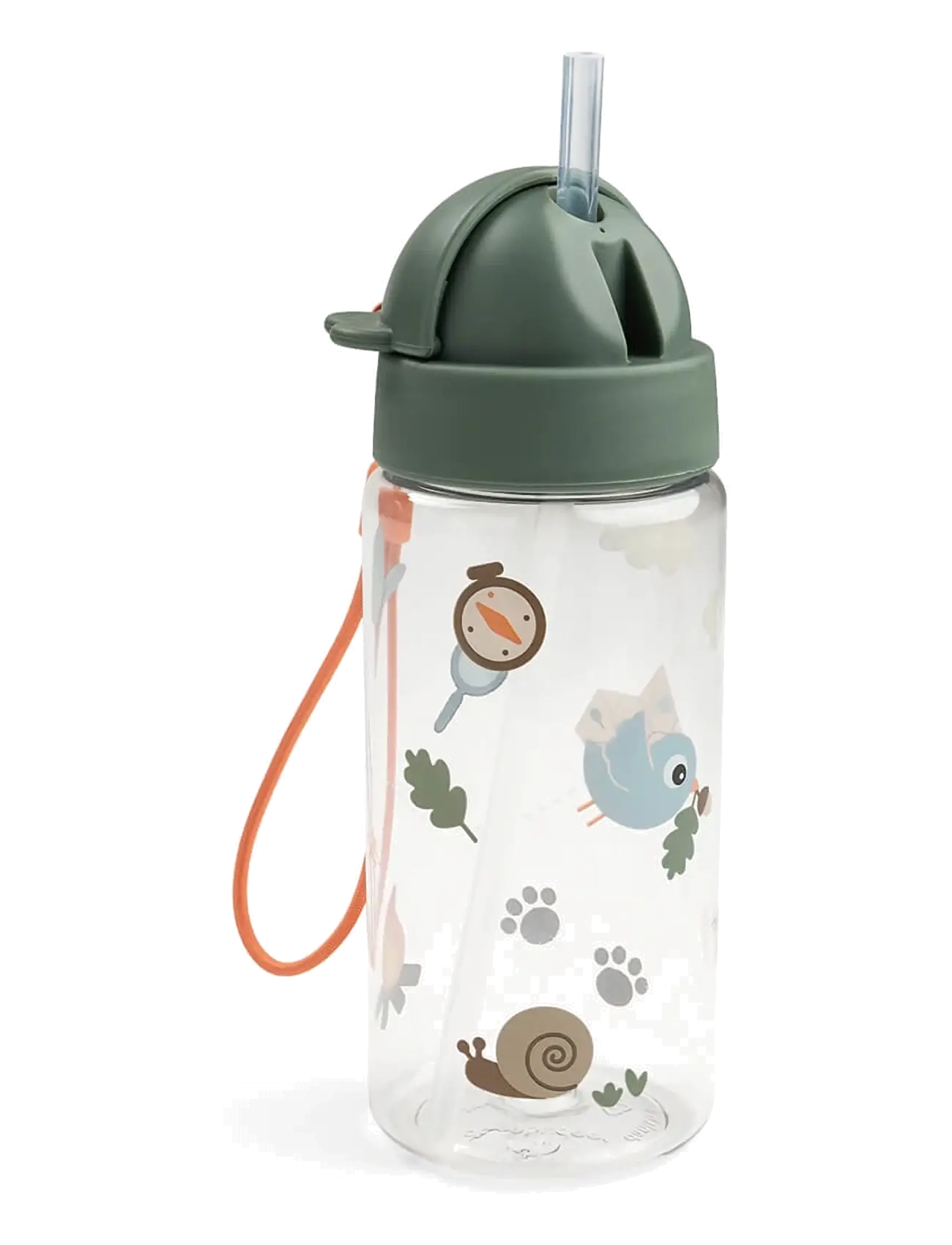Done by Deer Straw bottle Tiny trails Green 350 ml - Gobelets à bec - GREEN / khaki/green
