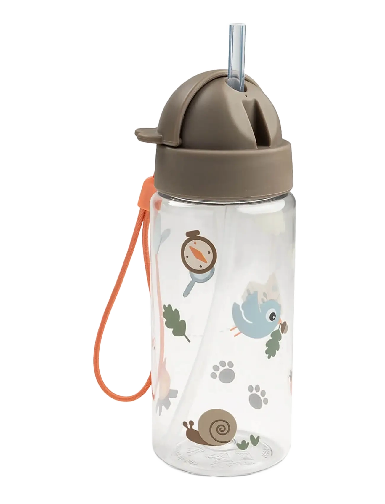 Done by Deer Straw bottle Tiny trails Sand 350 ml - Baby products - SAND / brown