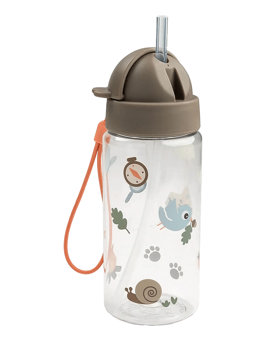Done by Deer - Straw bottle Tiny trails Sand 350 ml - drinkbekers - sand - 1
