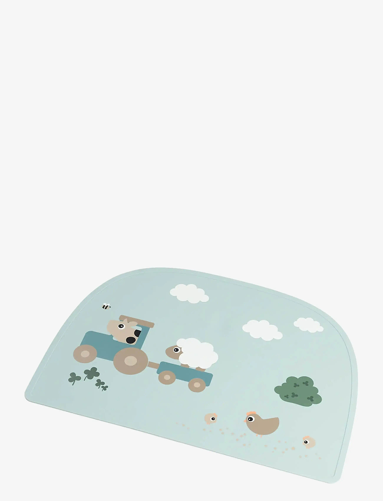 Done by Deer - Silicone placemat Tiny farm Blue - deckchen - blue - 1