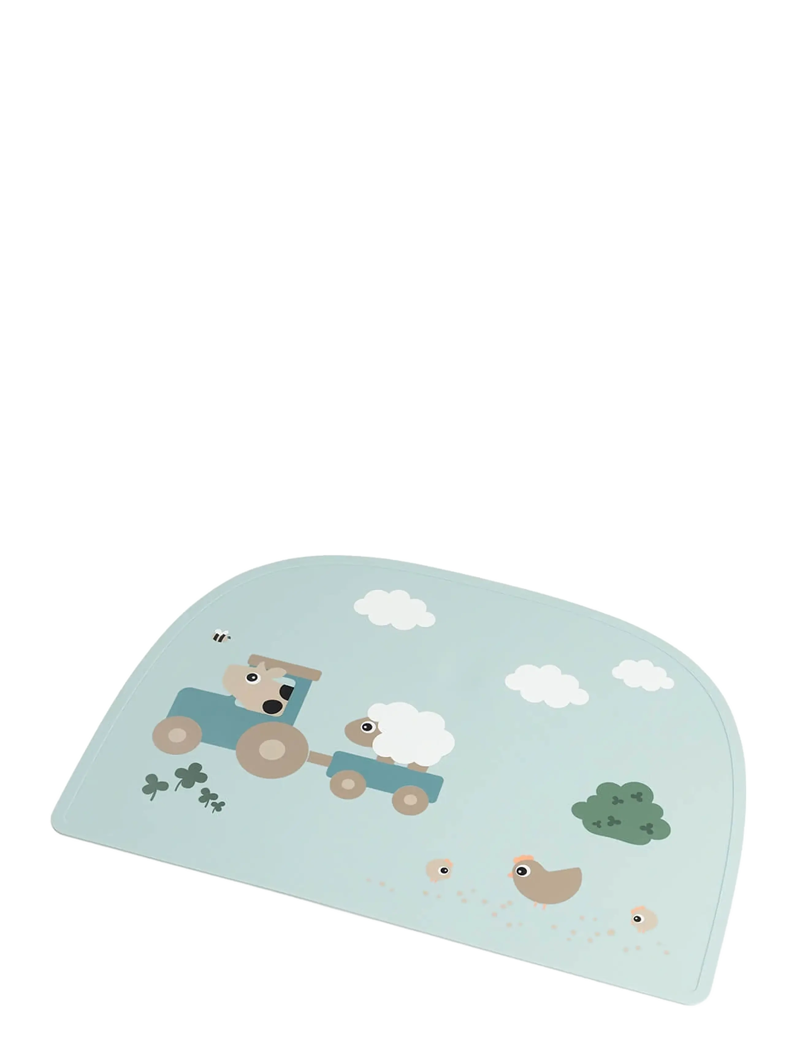 Done by Deer - Silicone placemat Tiny farm Blue - deckchen - blue - 1