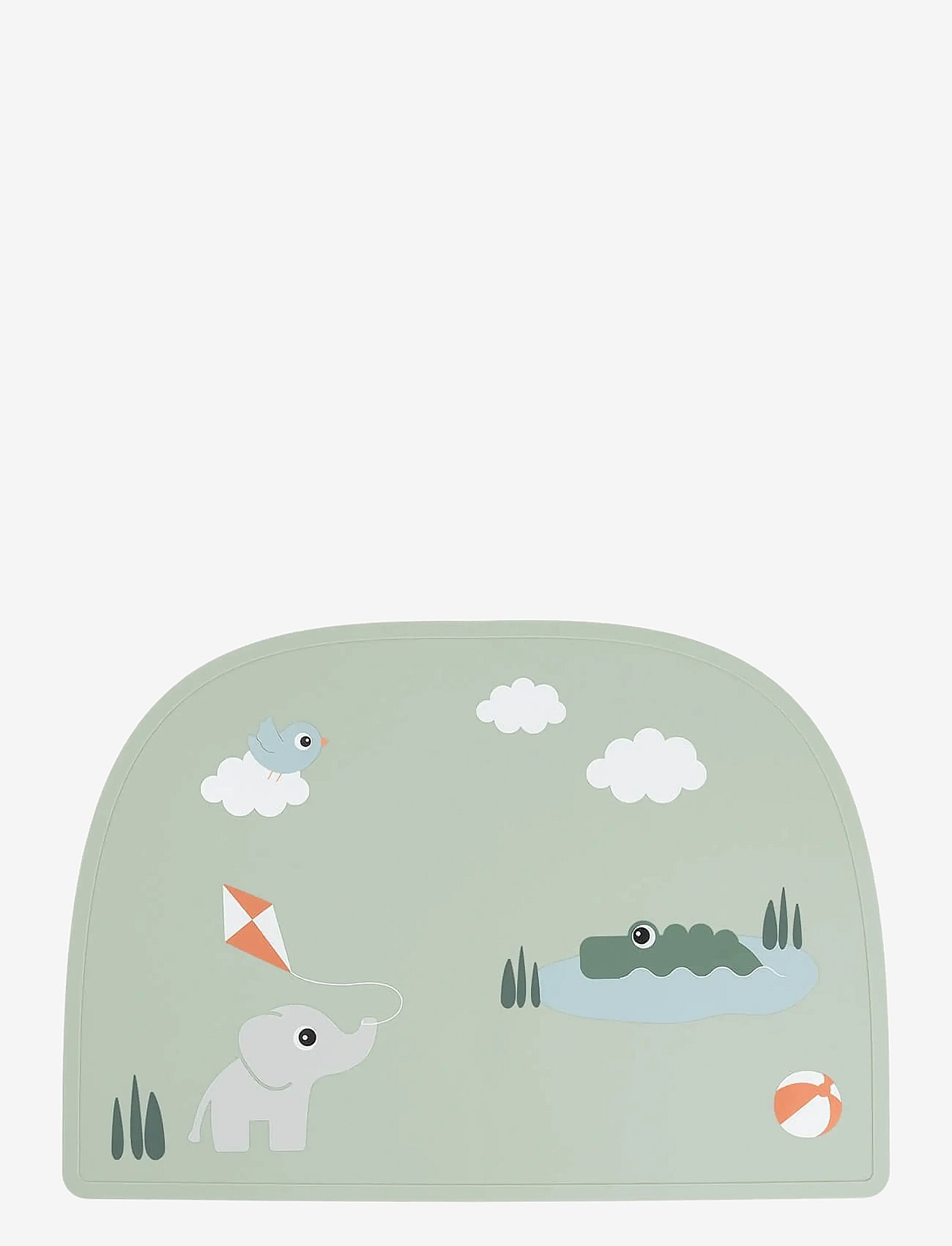 Done by Deer Silicone Placemat Playground Green - Green - 38X 26.5CM