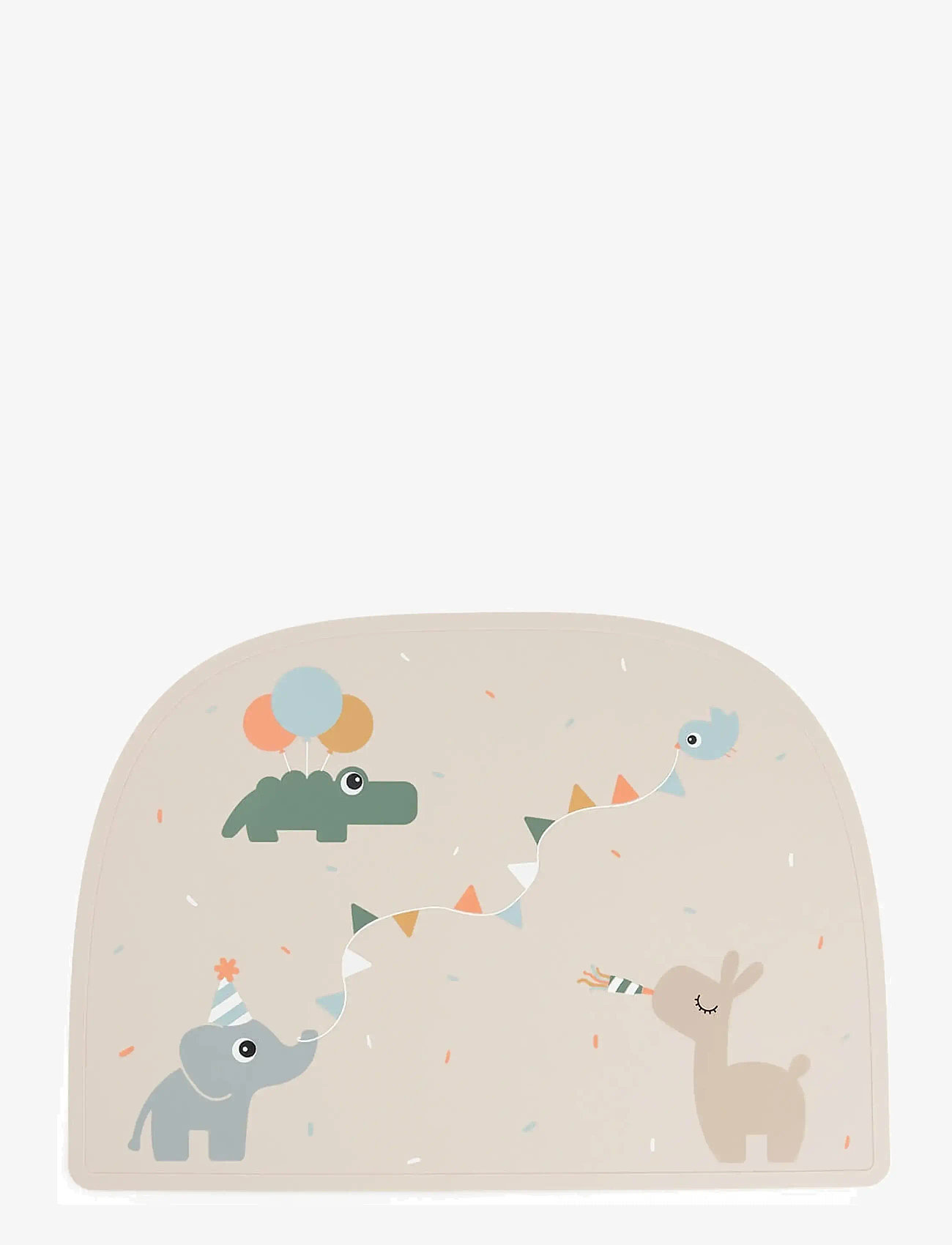 Done by Deer - Silicone placemat Celebration Sand - placemats - sand - 1