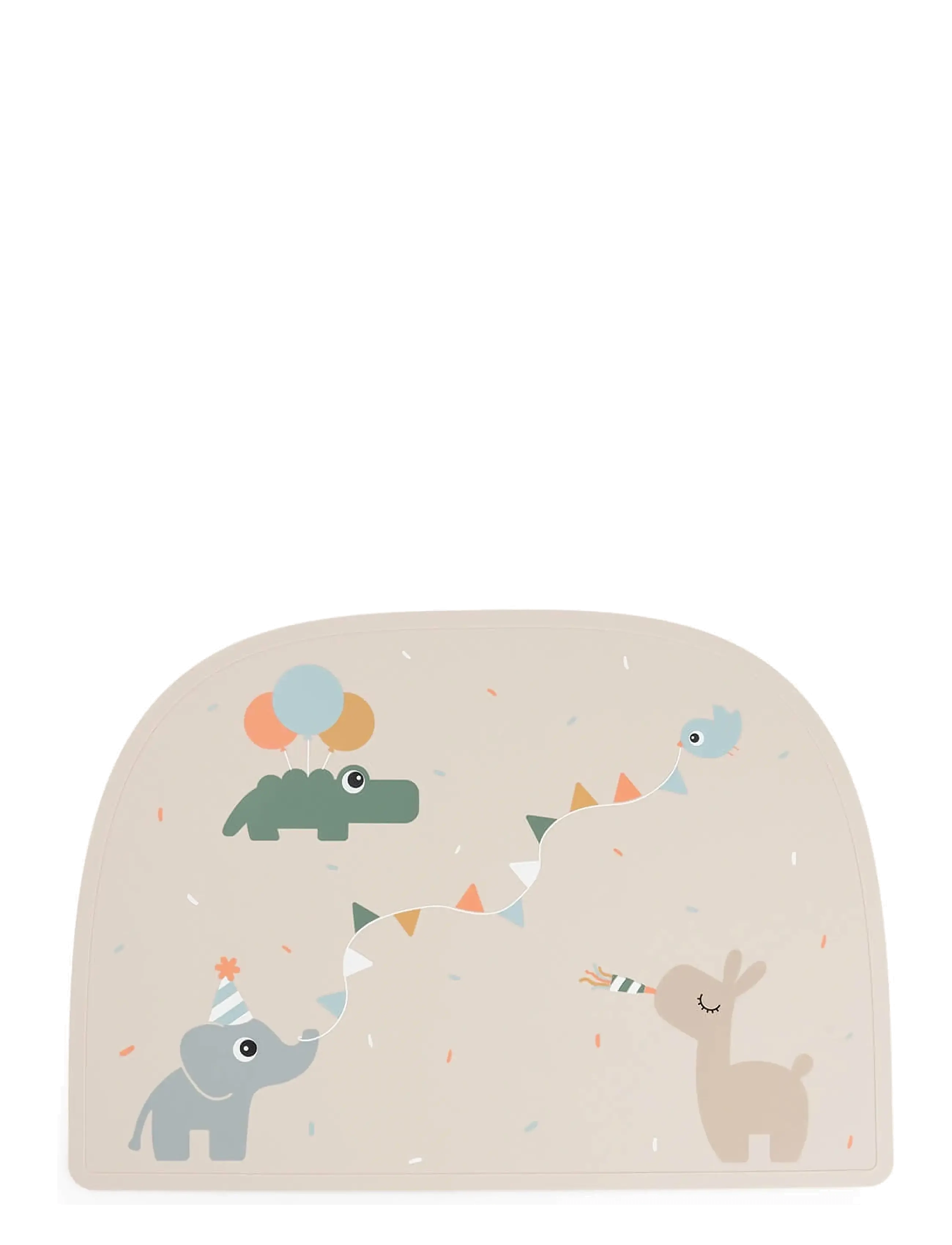 Done by Deer Silicone placemat Celebration Sand - Kids home - SAND / beige