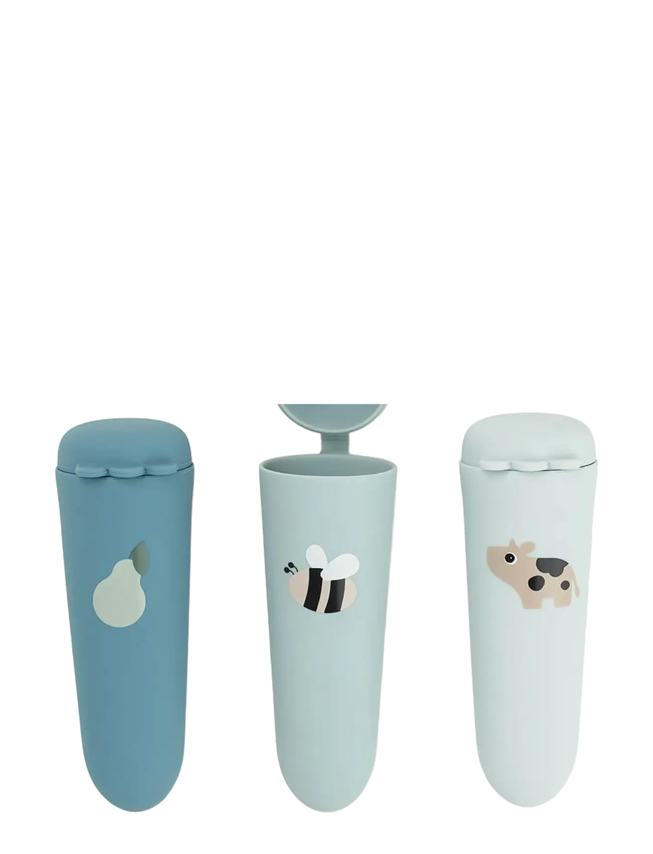 Done by Deer - Silicone ice pops 3-pack Dotti Blue - lebensmittelbeutel - blue - 1