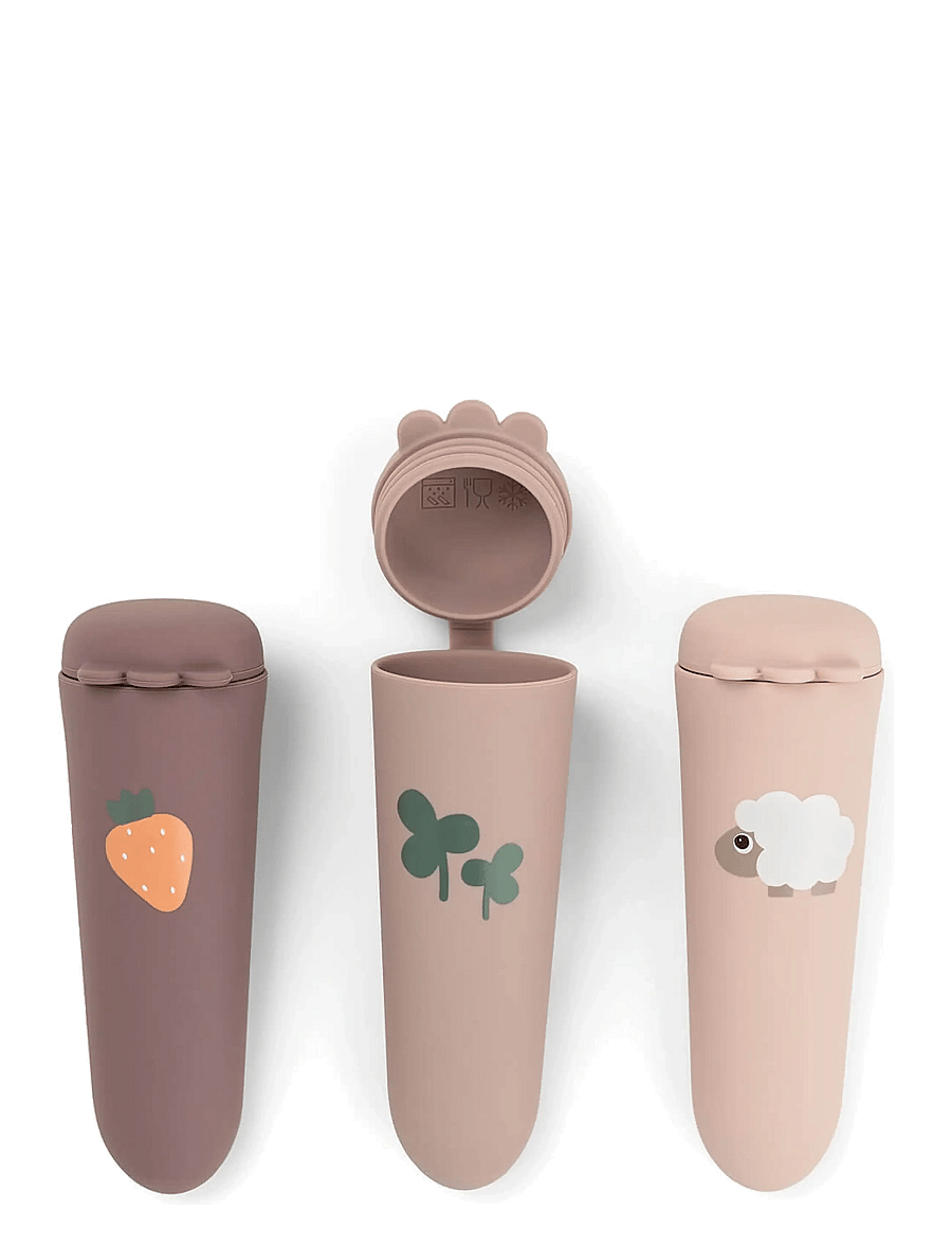 Done by Deer - Silicone ice pops 3-pack Sheepy Powder - bollar og krúsir - powder - 1