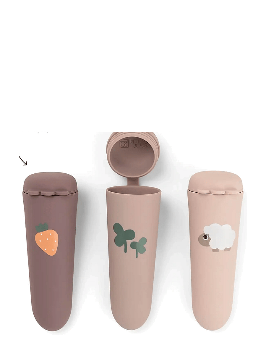 Done by Deer - Silicone ice pops 3-pack Sheepy Powder - bollar og krúsir - powder - 2