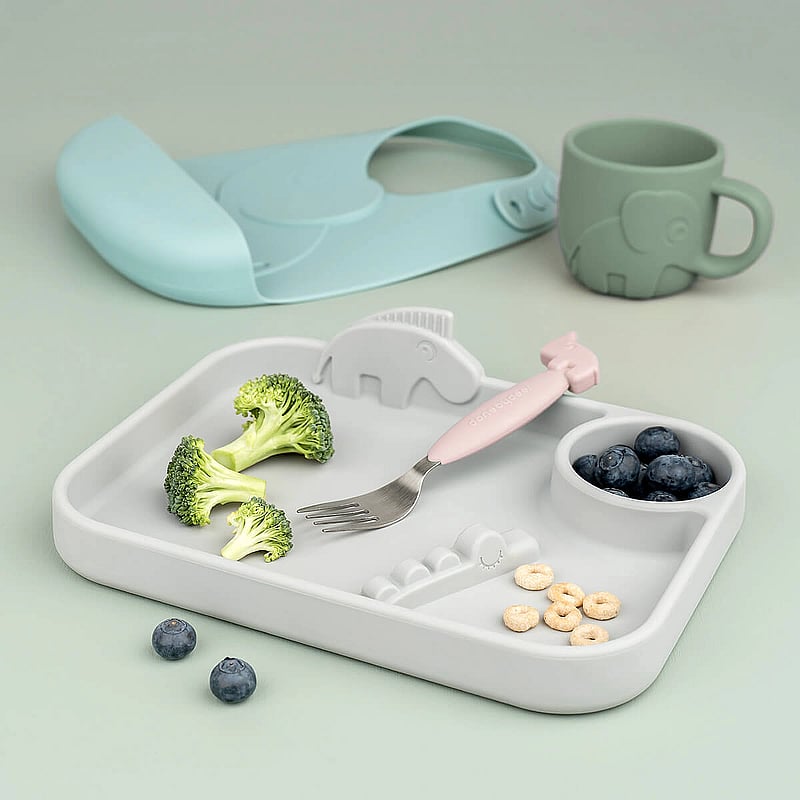 Done by Deer - Easy-grip cutlery set Deer friends Powder - vaisselle - powder - 3