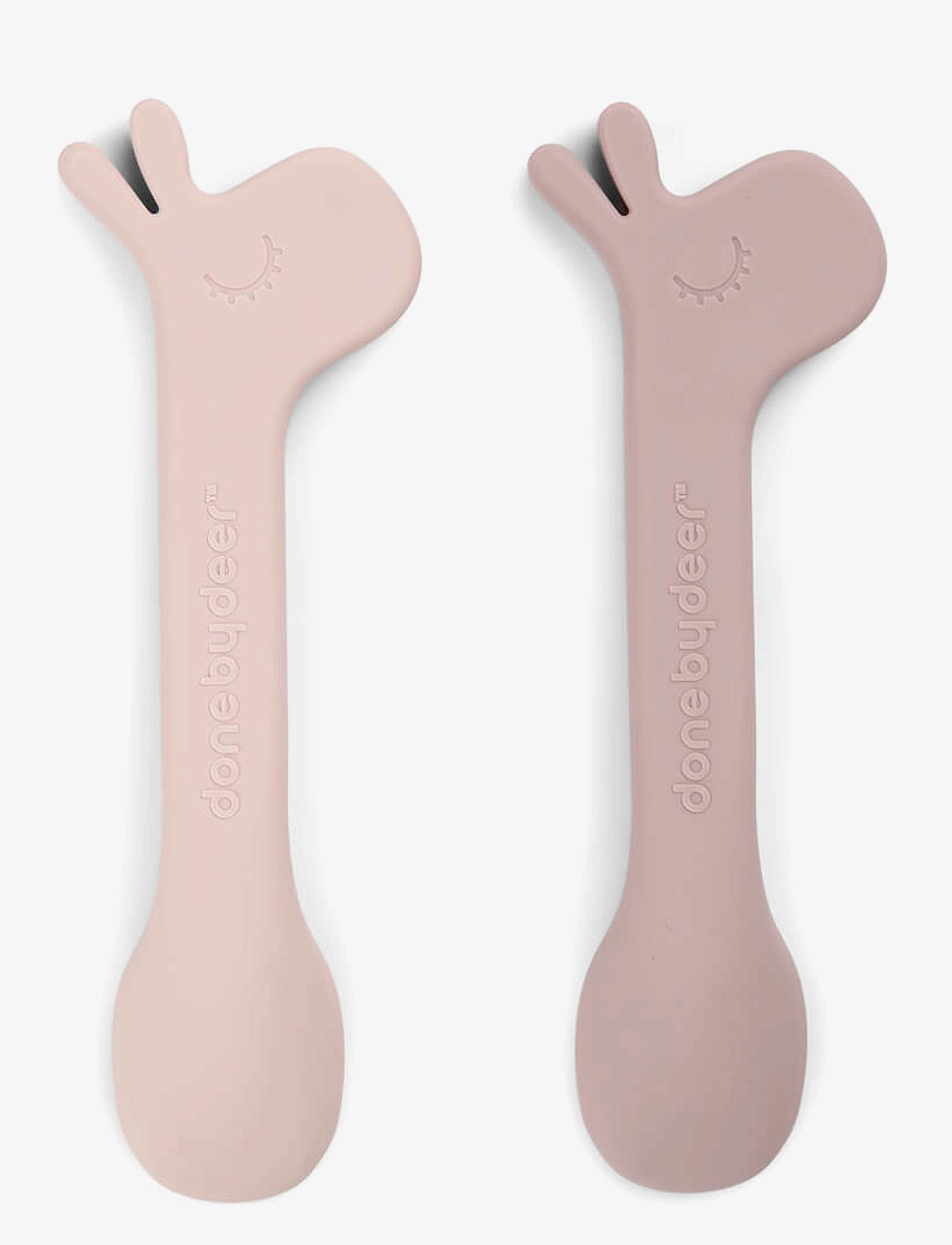 Done by Deer - Silicone spoon 2-pack Lalee Powder - dinner sets - powder - 2