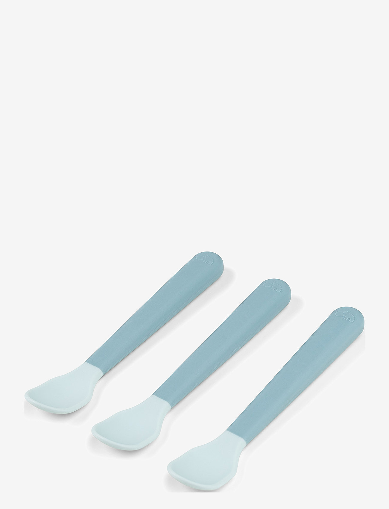 Done by Deer - Foodie easy-grip baby spoon 3-pack Blue - indų komplektai - blue - 1