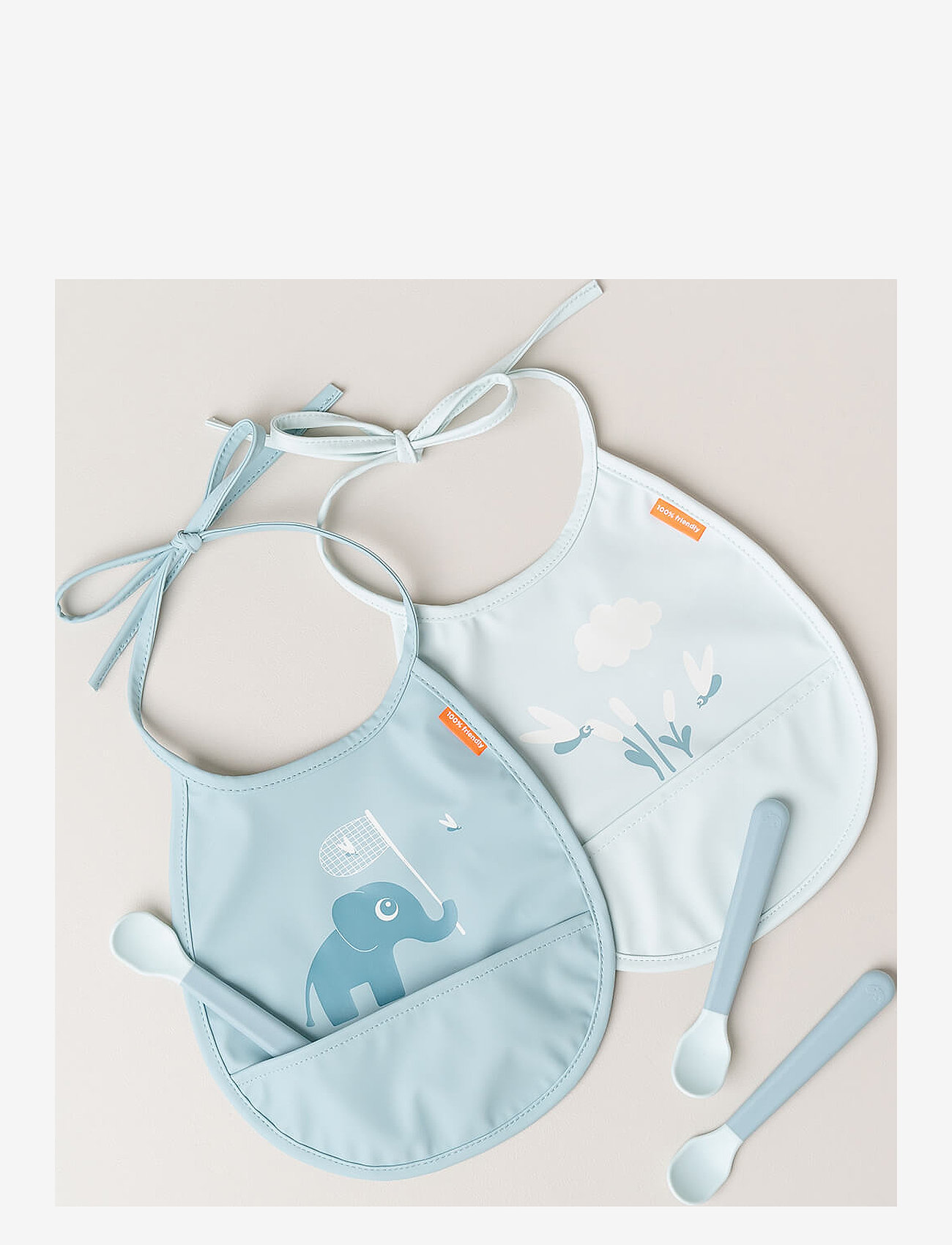 Done by Deer - Foodie easy-grip baby spoon 3-pack Blue - indų komplektai - blue - 5