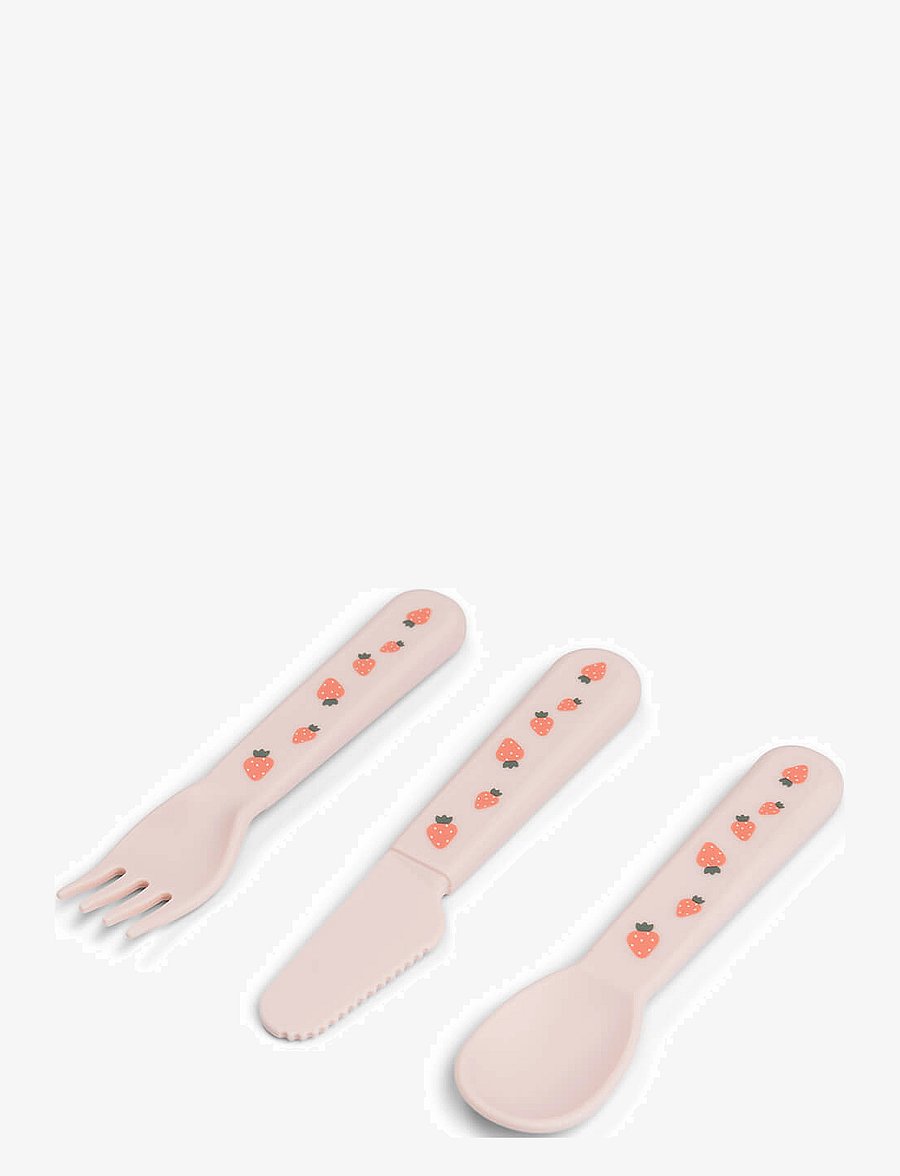 Done by Deer - Foodie cutlery set Tiny farm Powder - essgeschirr - powder - 1