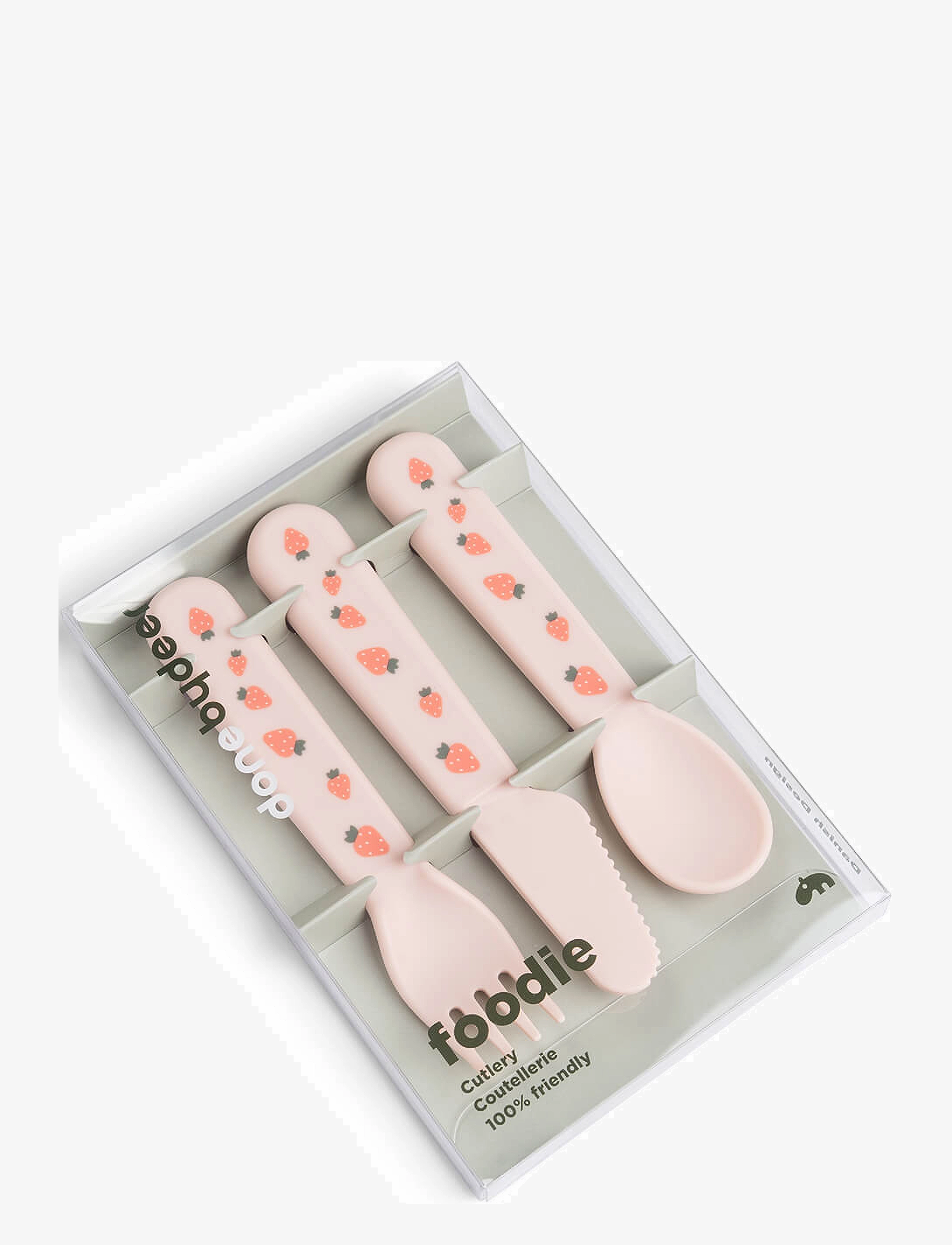 Done by Deer - Foodie cutlery set Tiny farm Powder - serviessets - powder - 2