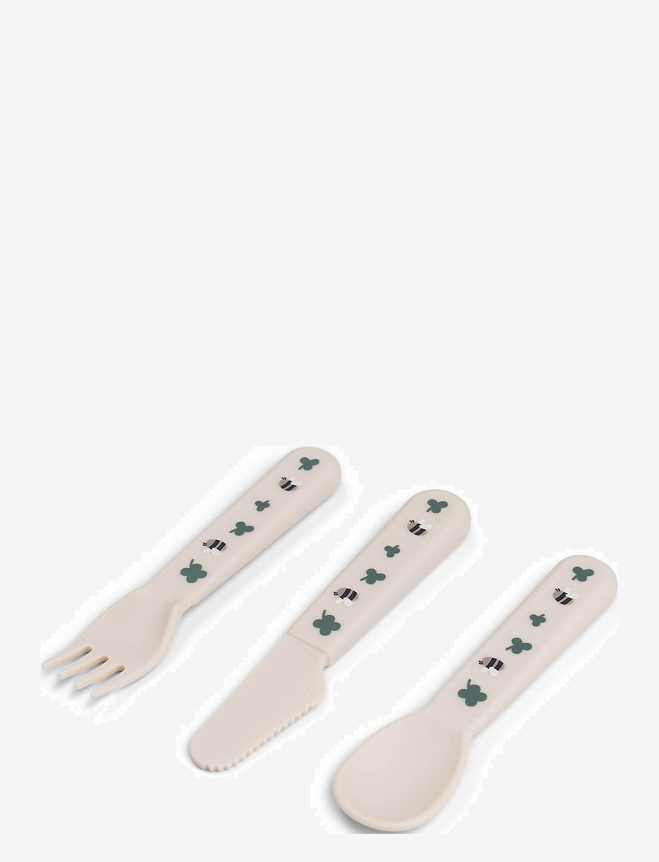 Done by Deer - Foodie cutlery set Tiny farm Sand - söögiaeg - sand - 1