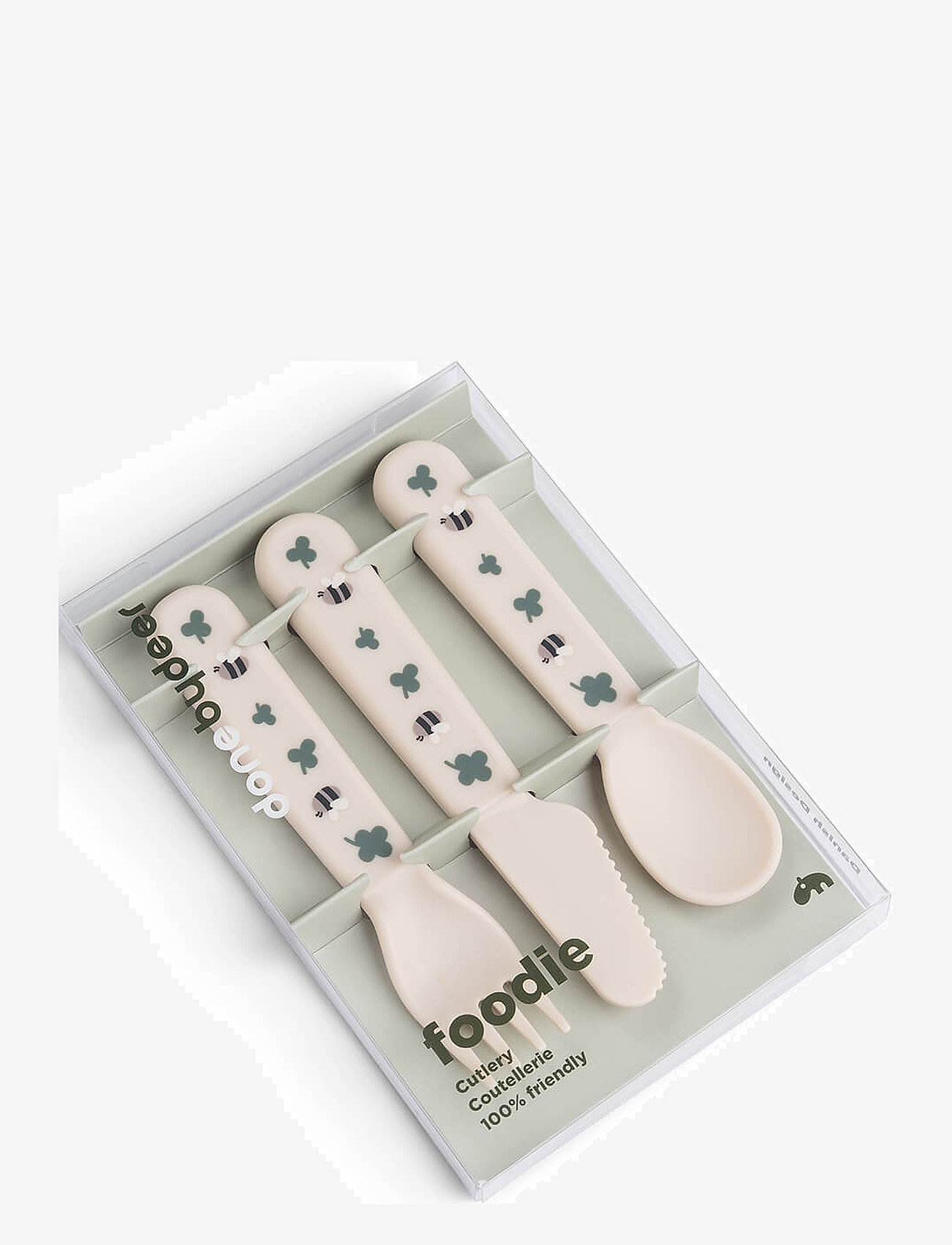 Done by Deer - Foodie cutlery set Tiny farm Sand - söögiaeg - sand - 2