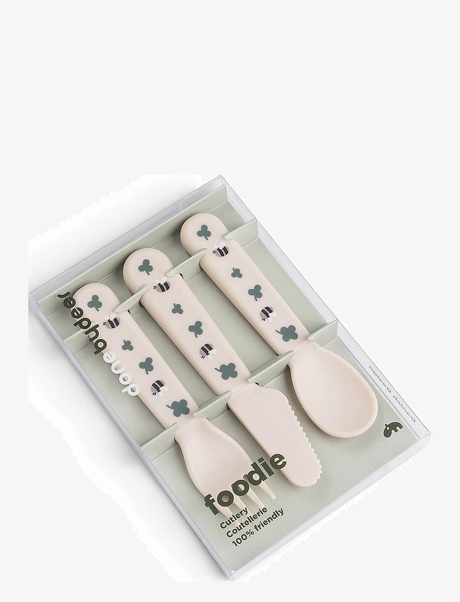 Done by Deer - Foodie cutlery set Tiny farm Sand - söögiaeg - sand - 2