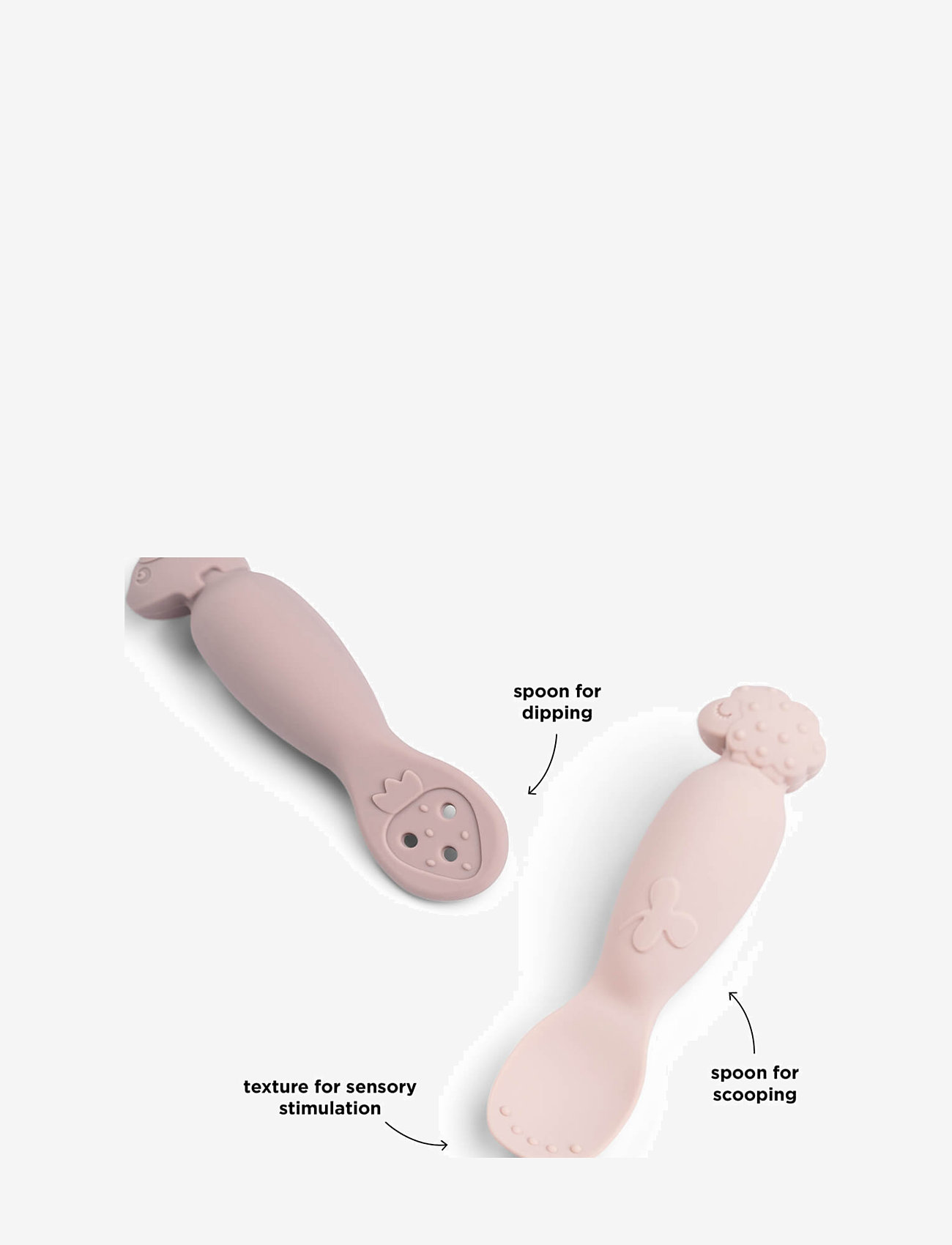 Done by Deer - Learning spoon set Tiny farm Powder - dinner sets - powder - 3