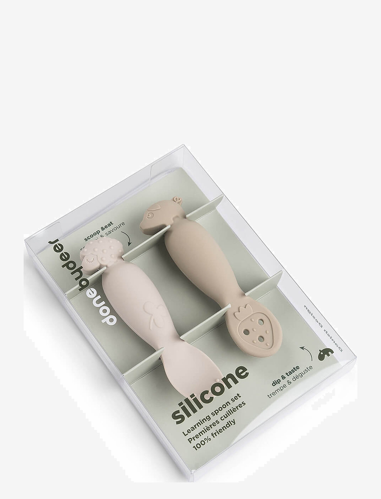 Done by Deer - Learning spoon set Tiny farm Sand - besteck - sand - 2