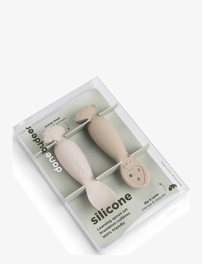 Done by Deer - Learning spoon set Tiny farm Sand - besteck - sand - 2