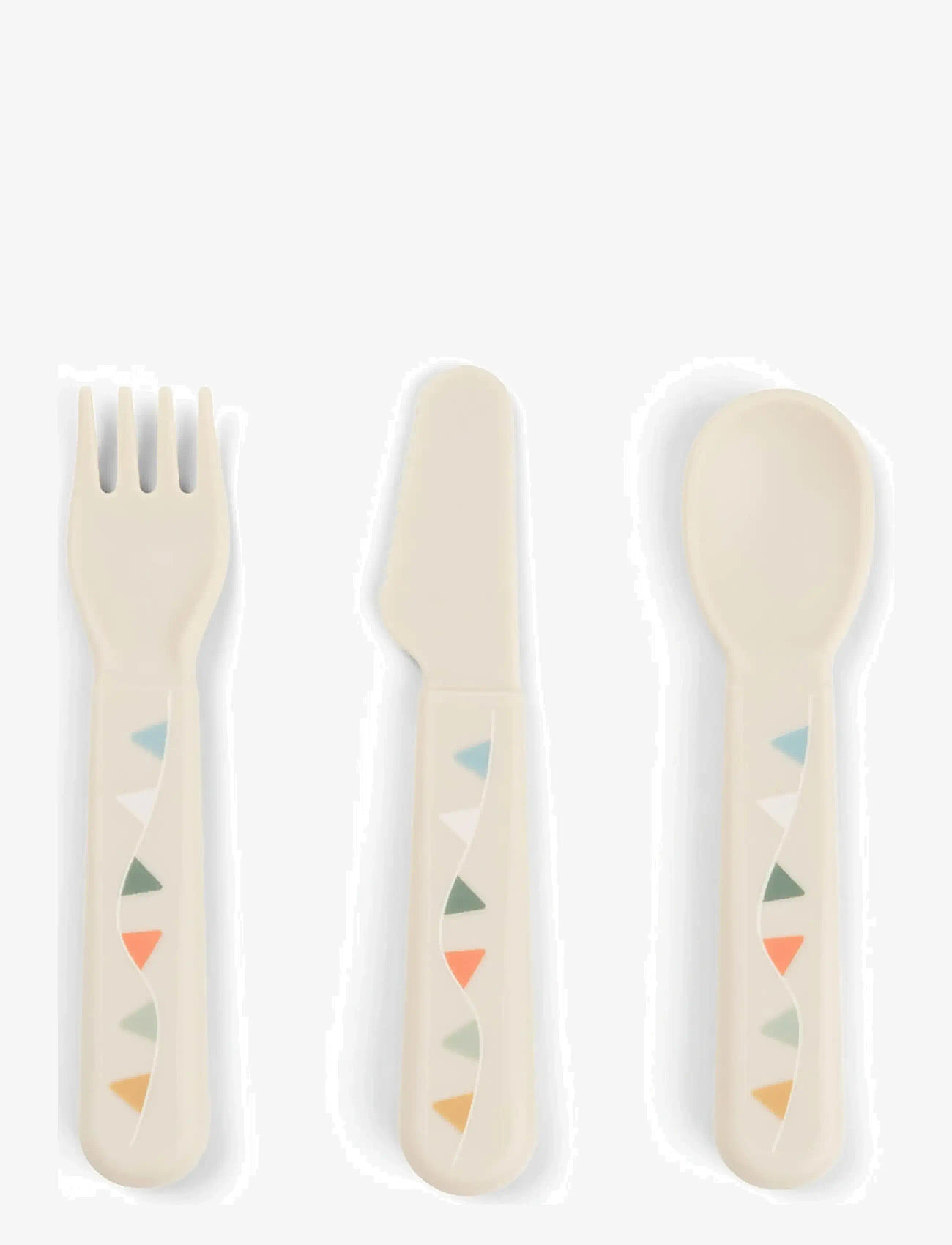 Done by Deer - Foodie cutlery set Celebration Sand - bestick - sand - 1