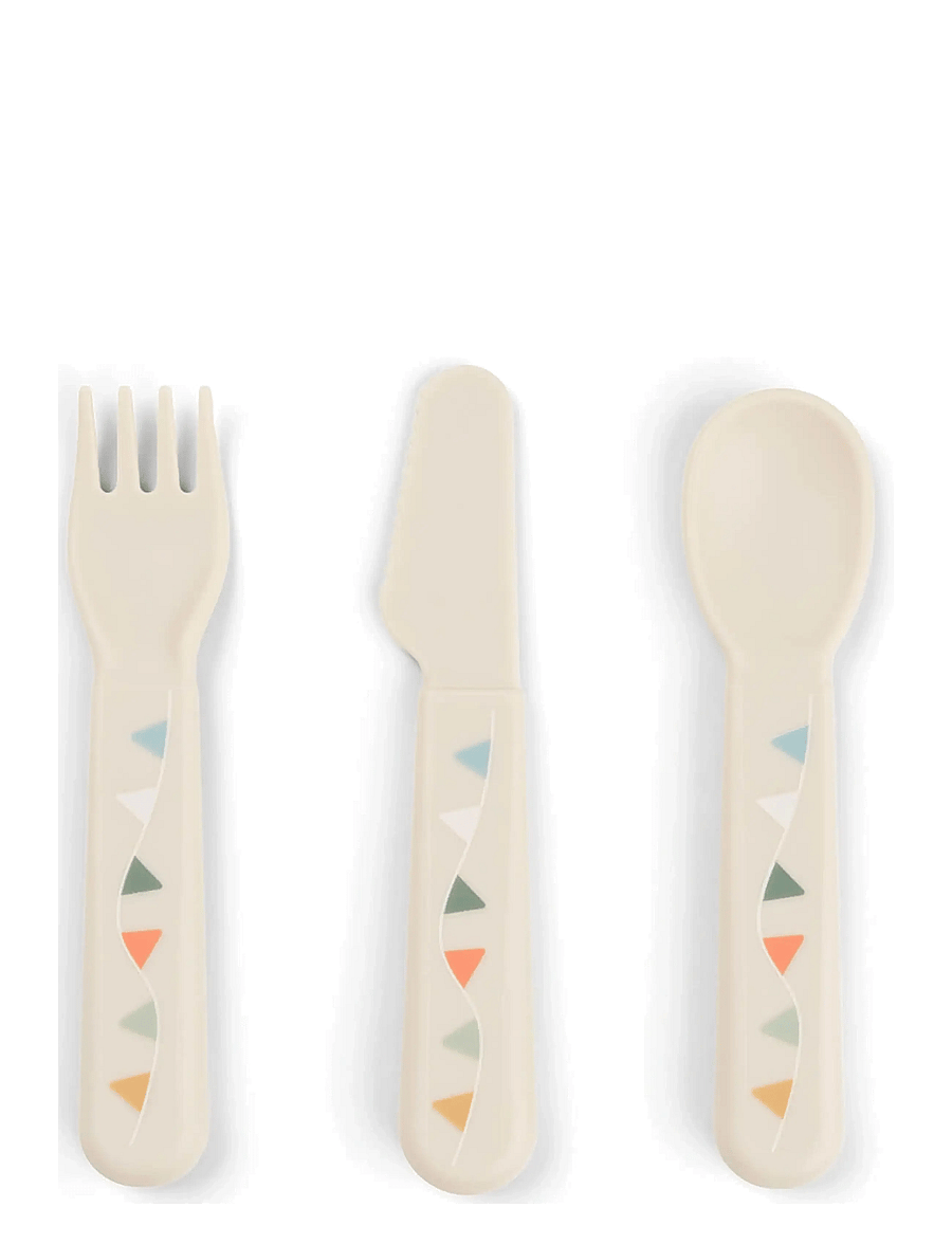Done by Deer - Foodie cutlery set Celebration Sand - besteck - sand - 1