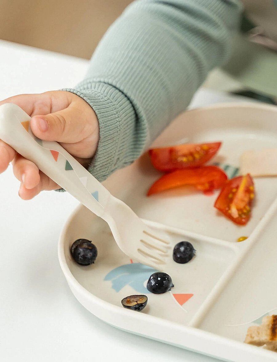 Done by Deer - Foodie cutlery set Celebration Sand - besteck - sand - 0