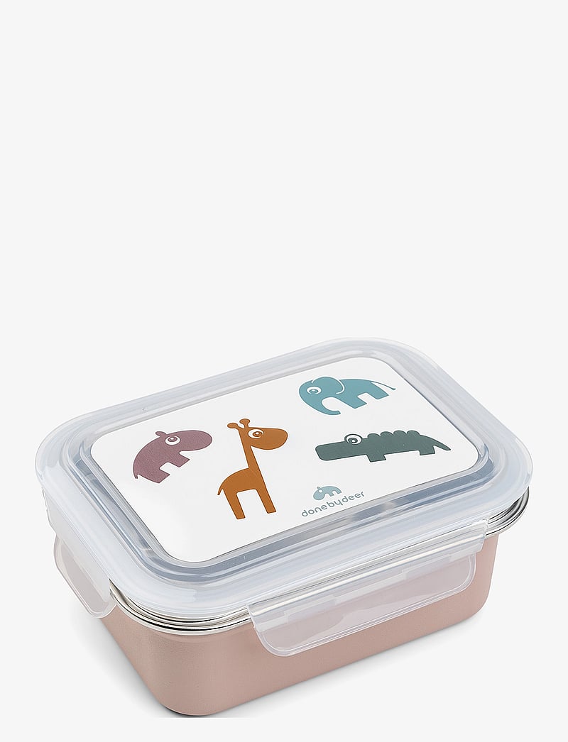 Done by Deer - Metal lunch box Deer friends Powder - powder - 0