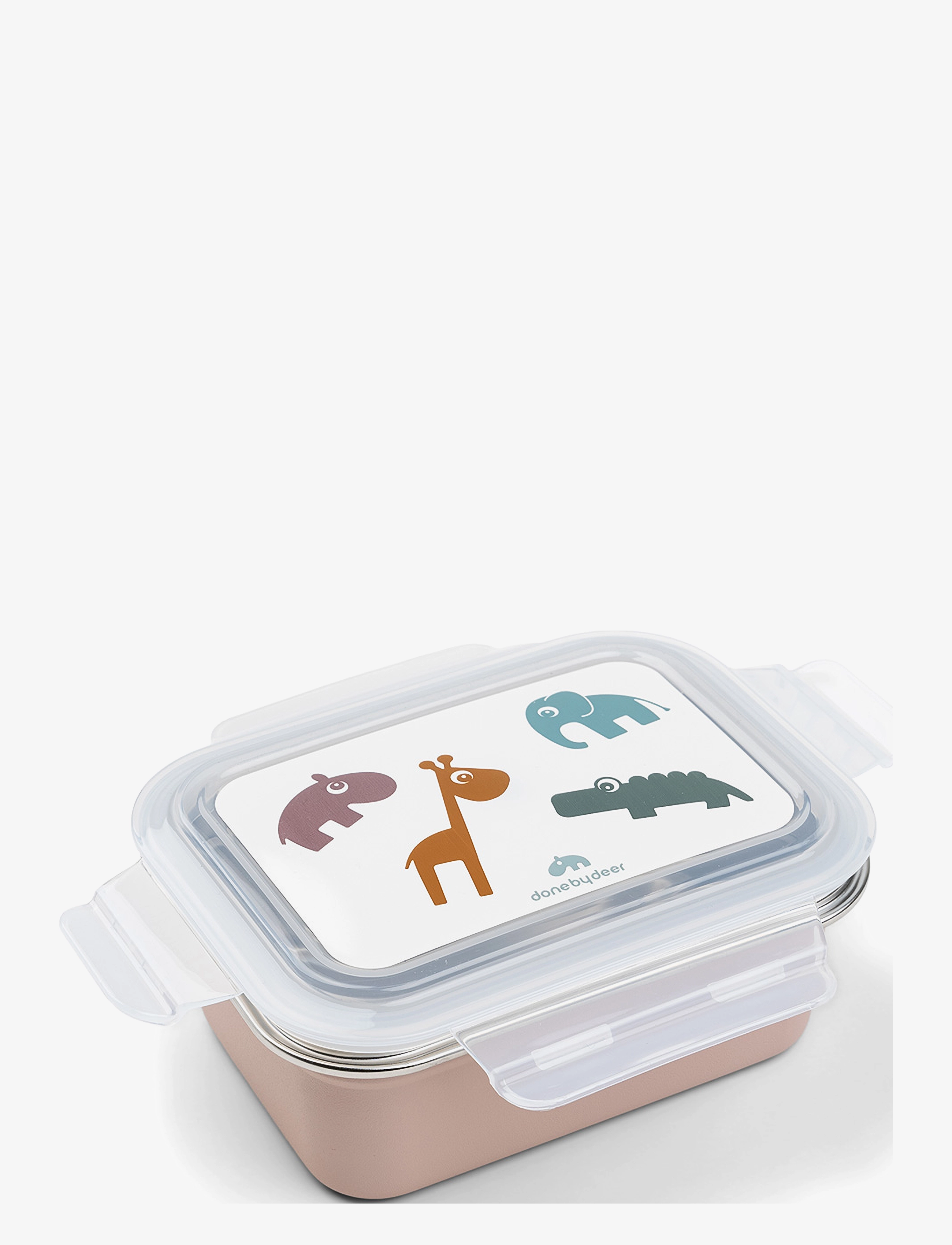 Done by Deer - Metal lunch box Deer friends Powder - powder - 1
