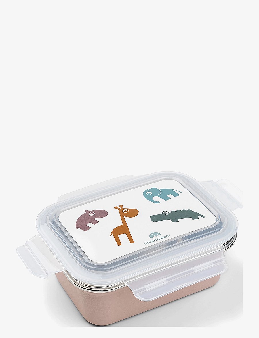 Done by Deer - Metal lunch box Deer friends Powder - powder - 1
