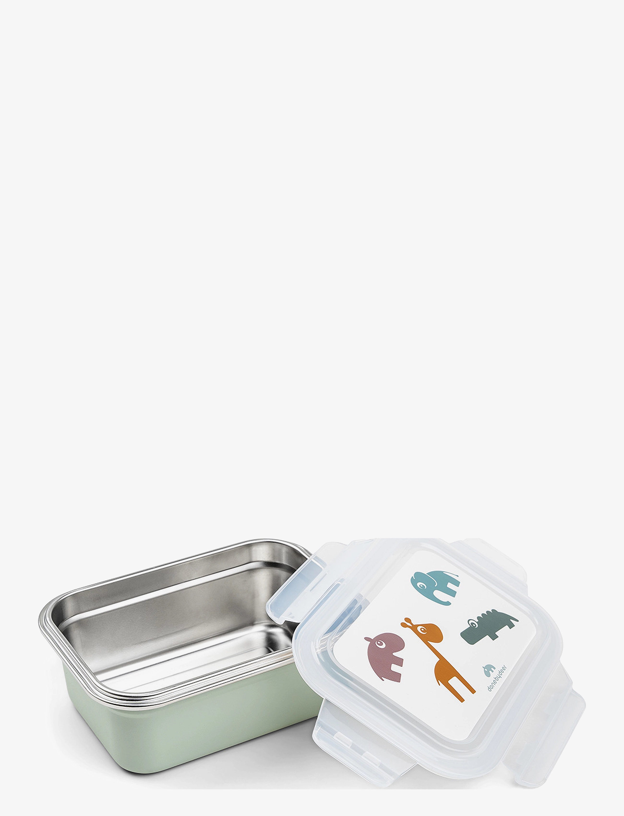 Done by Deer - Metal lunch box Deer friends Green - green - 2