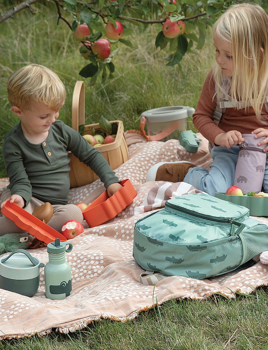 Done by Deer - Kiddish lunch box Croco Papaya - matlådor - papaya - 0