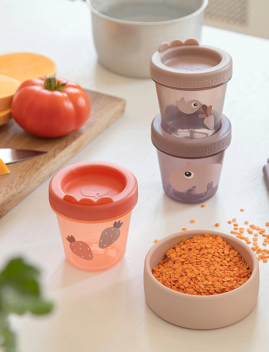 Done by Deer - Baby food container 3-pack Ozzo Powder - beebitoidu anumad - powder - 0