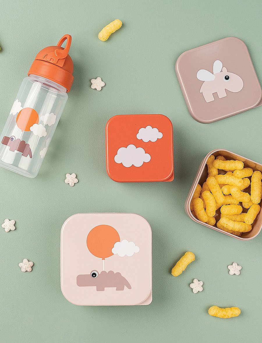 Done by Deer - Snack box set 3 pcs Happy clouds Powder - beebi toidunõud - powder - 2