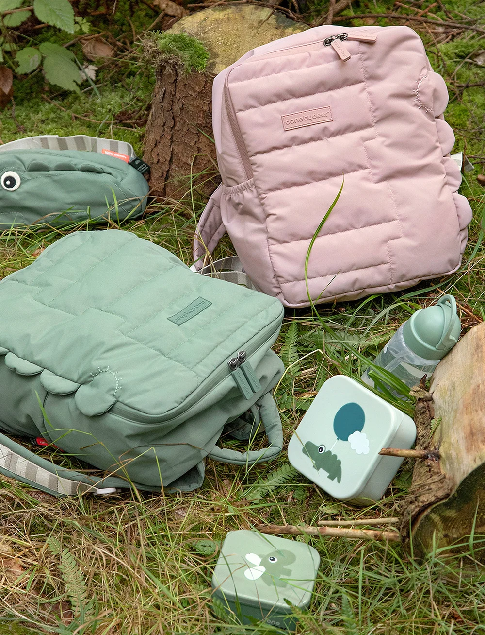 Done by Deer - Snack box set 3 pcs Happy clouds Green - beebitoidu anumad - green - 4