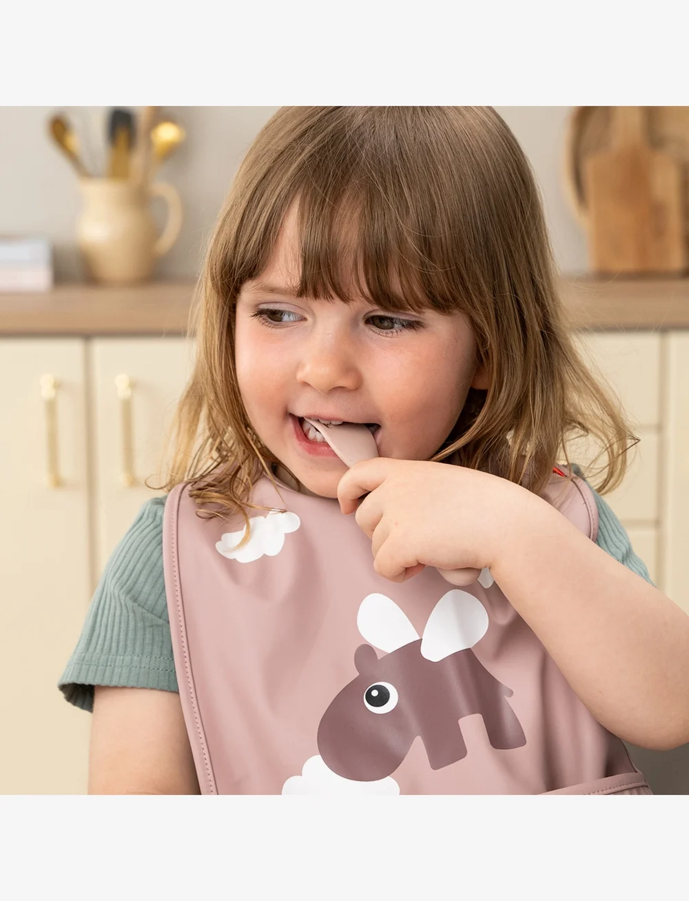 Done by Deer - Foodie cutlery set Happy dots Powder - essgeschirr - powder - 4