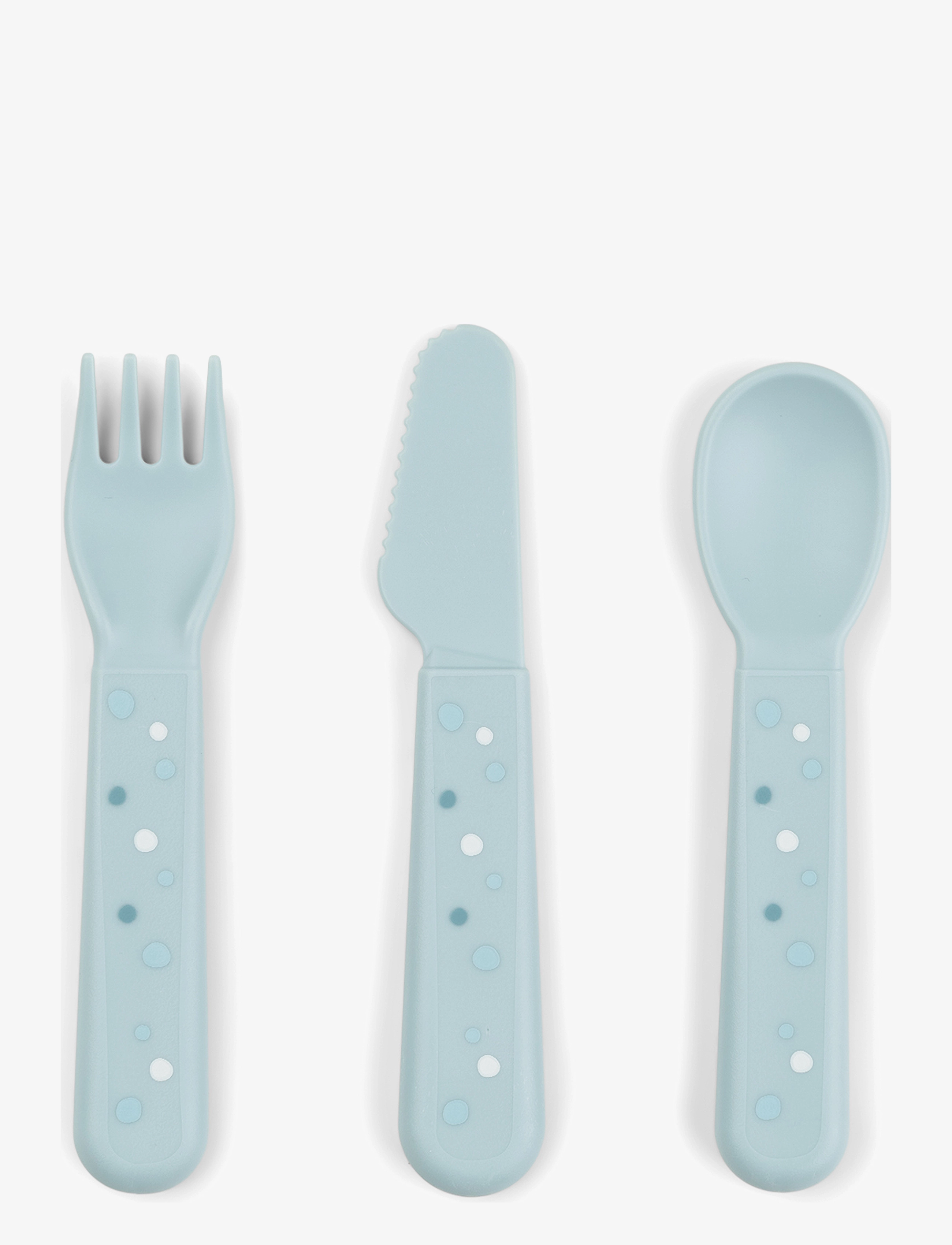 Done by Deer Foodie Cutlery Set Happy Dots, One Size, Meal Time, Blau - Cutlery, Kinder