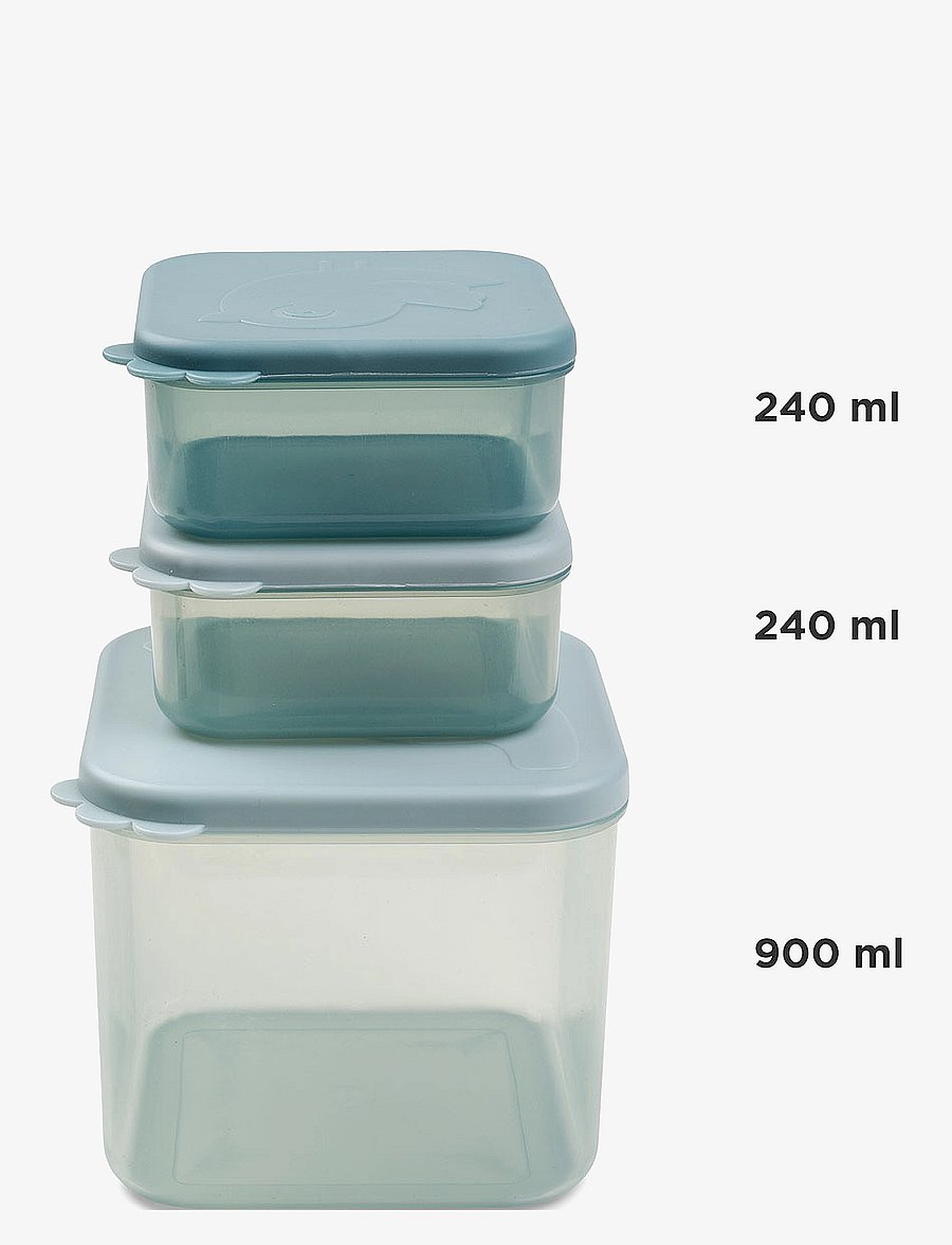 Done by Deer - Food storage container set M Elphee Blue - säilytyslaatikot - blue - 1