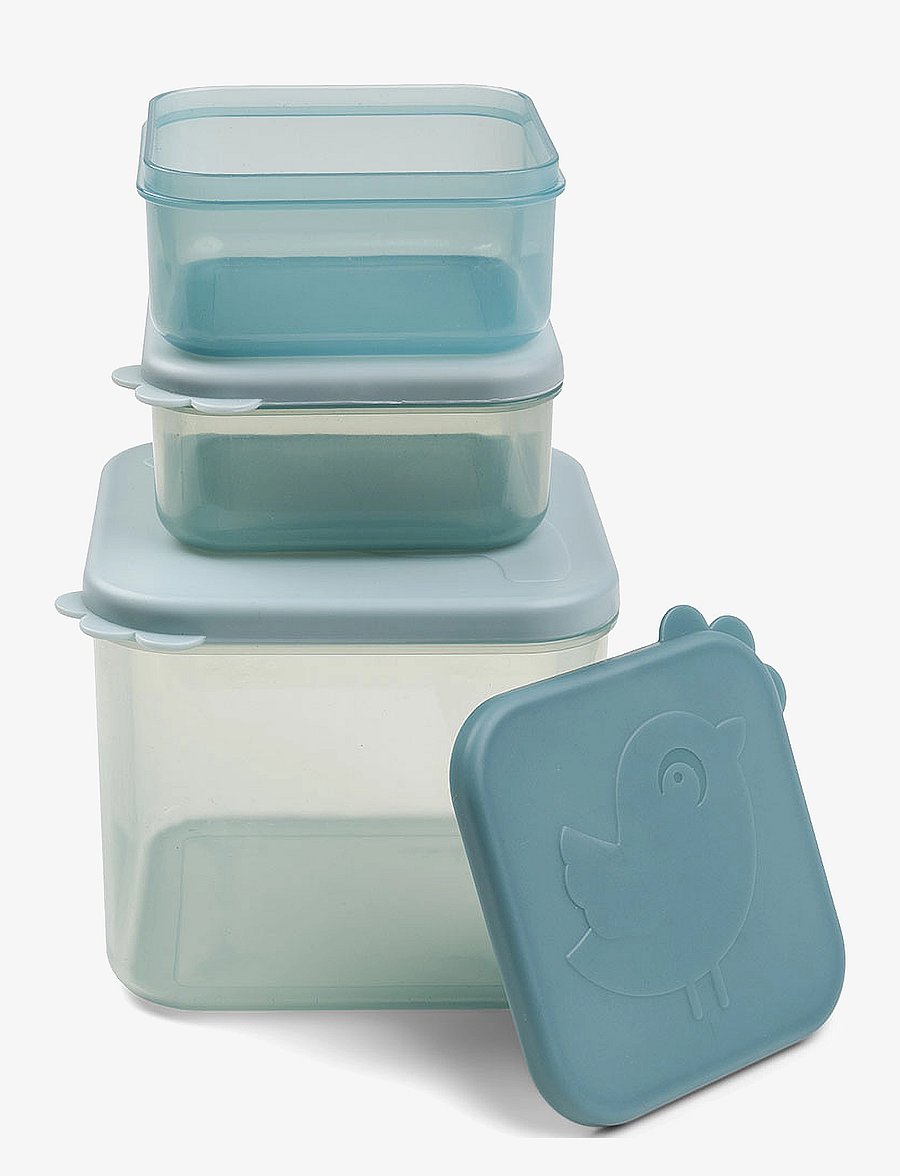 Done by Deer - Food storage container set M Elphee Blue - säilytyslaatikot - blue - 2