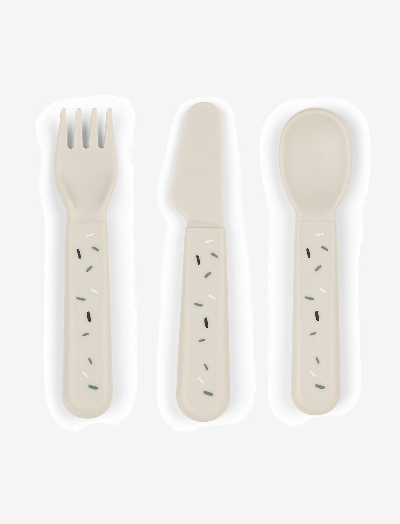 Done by Deer - Foodie cutlery set Confetti Sand - serveringsset - sand - 0