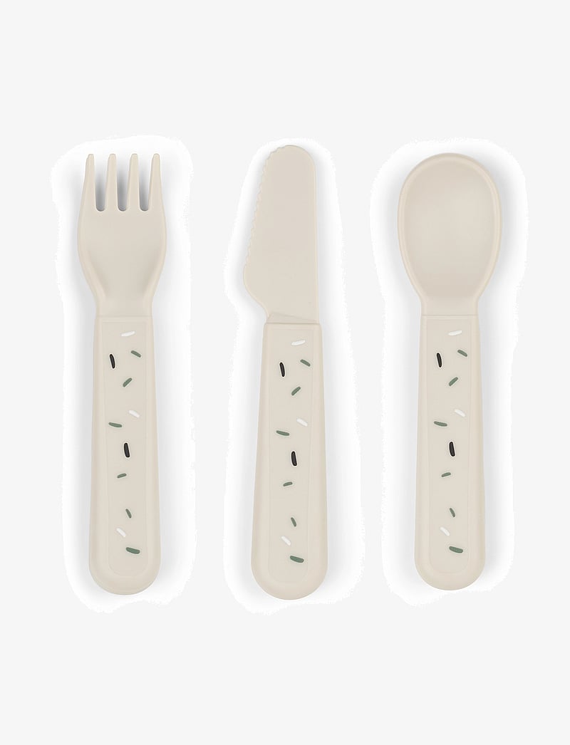 Done by Deer - Foodie cutlery set Confetti Sand - vaisselle - sand - 0